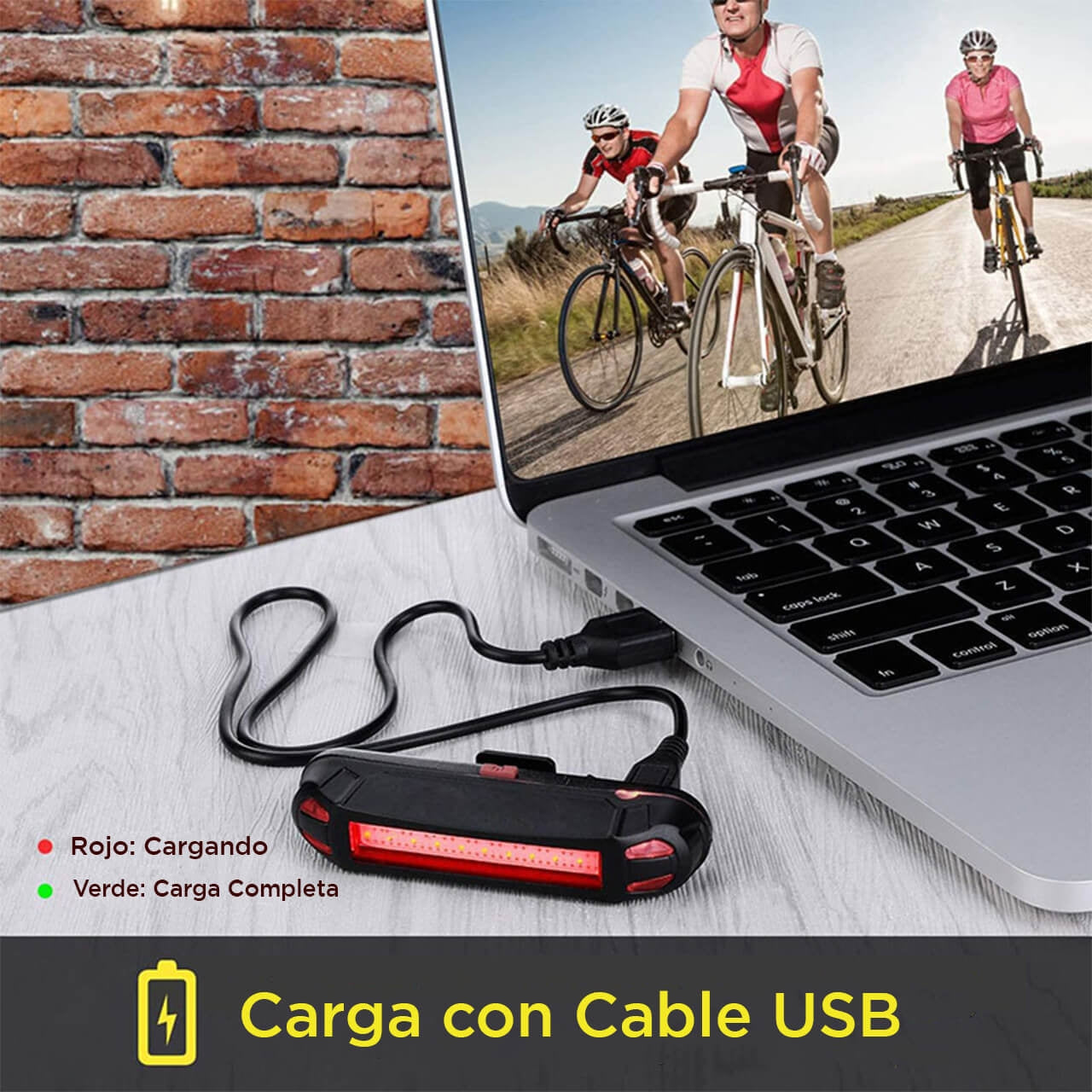 Luz Recargable Para Bicicleta 5