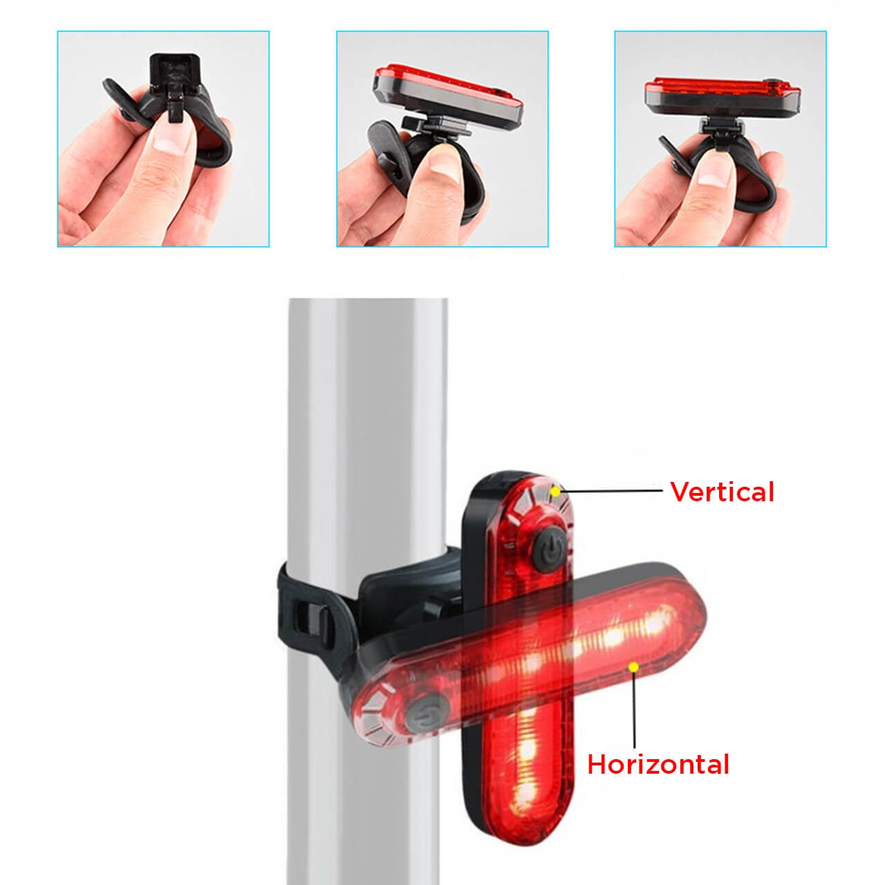 Luz Recargable para Bicicleta 3