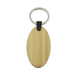 Llavero Bambú Basico Ovalado
