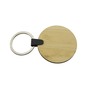 Llavero Bambú Basico Redondo