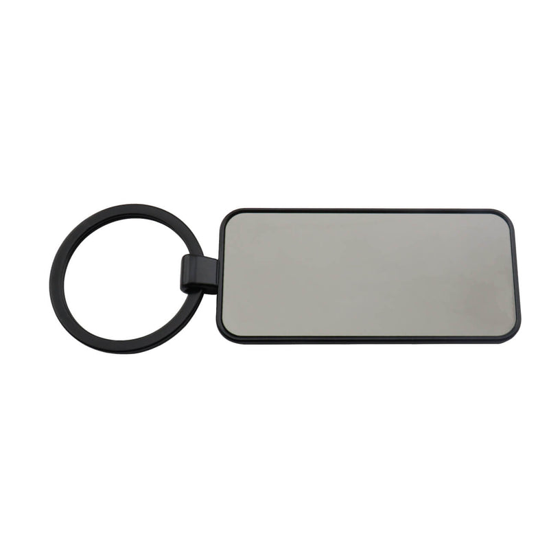 Llavero Cromo Rectangular Black